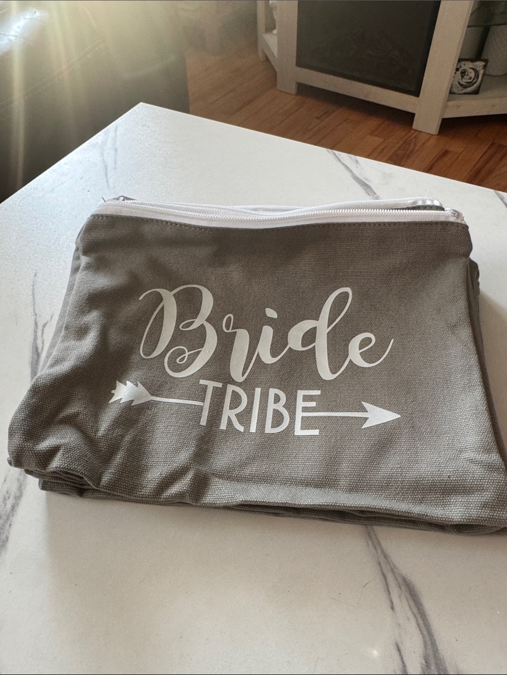 Set of 8 Bride Tribe Zip Pouch - Bridal Party Accessory